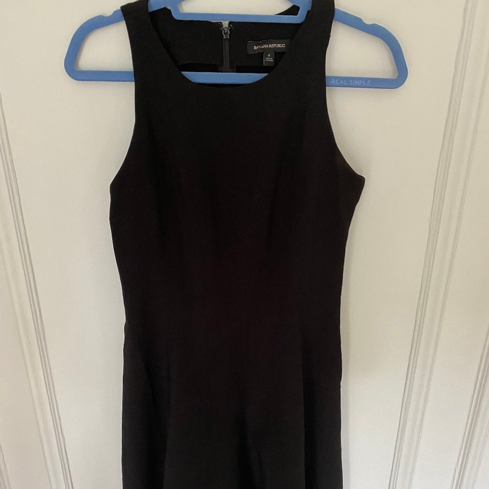 Banana Republic Black Fit and Flare Dress